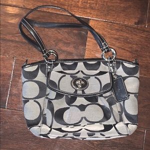 Black & Grey Coach Purse